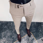 Men Stretch Slim Formal Casual Pants Fashion