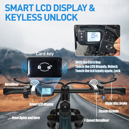 Adults Electric Mountain Bike with 36V Battery