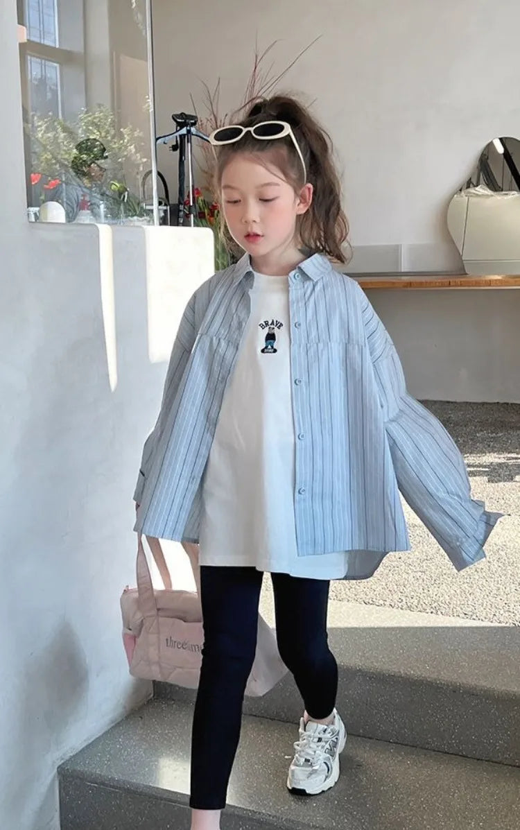 Stylish Lightweight Long Sleeve Tween Girls Shirt