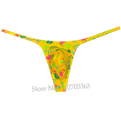 Men's Swim Thongs Micro G-string Big Pouch