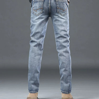 Slim Fit Skinny Tight Pipe Men's Jeans