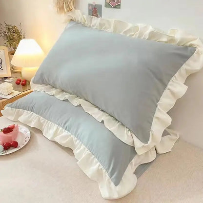 Princess Pillowcases With Ruffles Multiple Sizes Comfortable