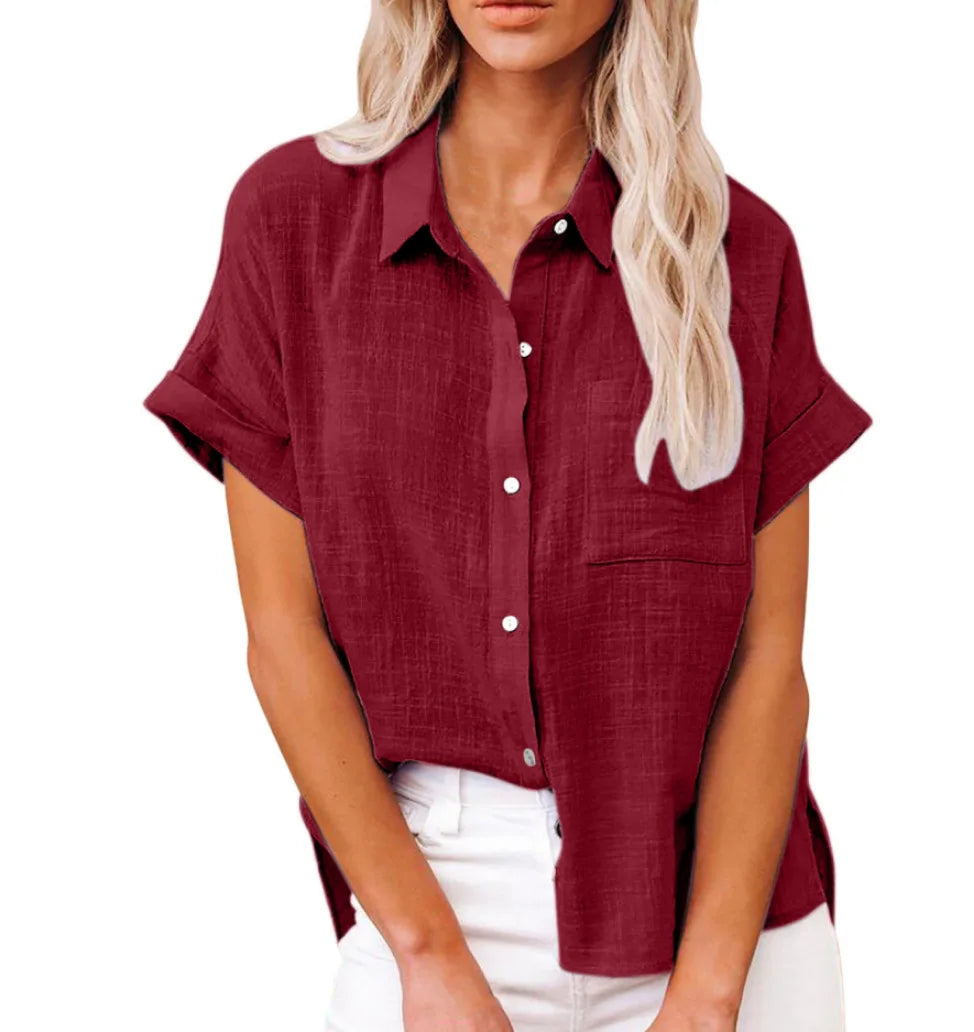 Woman Loose Casual Camisas Mujer Blouse