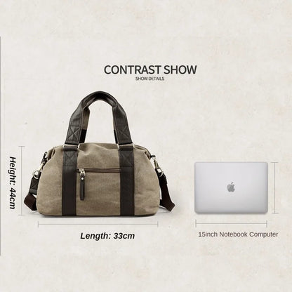 Canvas Simple Travel Luggage Handbags Large-capacity