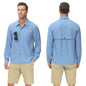 Men's UPF 50+ Casual Long Sleeve Fishing Shirts