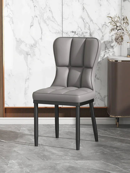Italian Backrest Luxury Dining Chair Modern Retro