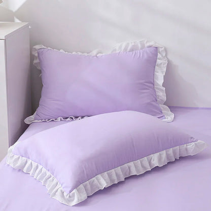 Princess Pillowcases With Ruffles Multiple Sizes Comfortable