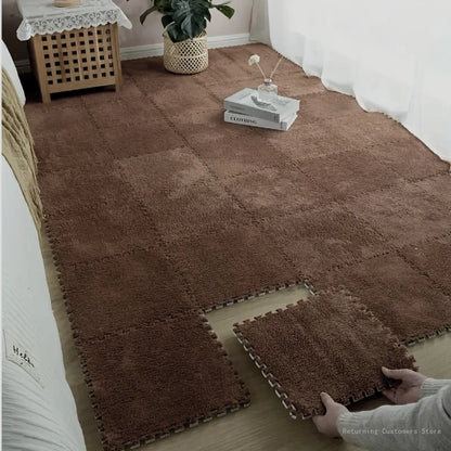 12Pcs Thickened Foam Interlocking Carpet Puzzle Mat Rug