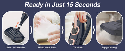 Steam Mop Cleaner with Rotating Mop Pad