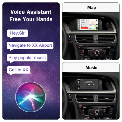 Wireless Carplay for Audi Rear Camera  USB