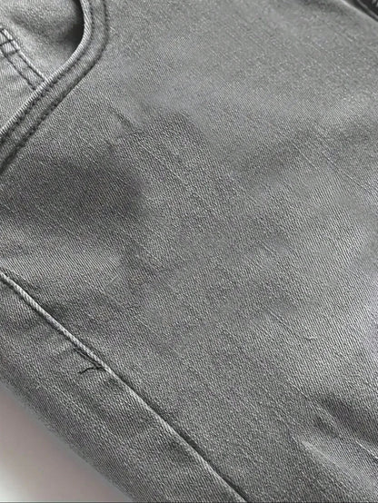 Man's Slim Jeans Retro Dating Style
