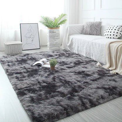 White Fluffy Modern Home Decor Rug Non-Slip