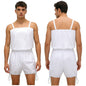 Mens Tear Away Backless, Nightclub Party Jumpsuit