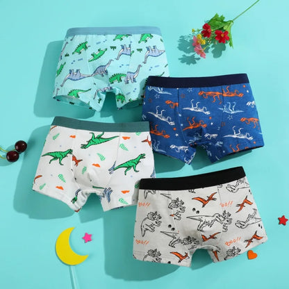 12 pcs Boys Boxer Briefs Cartoon Sets