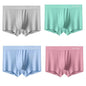 Men's Silk Flat Corner Antibacterial  Boxer Briefs