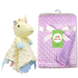 Personalized Baby Security Blanket Comforter Tags Rattles