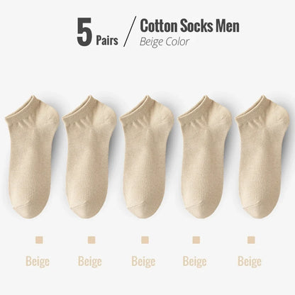 5 PairsMen Business Ankle Dress Socks