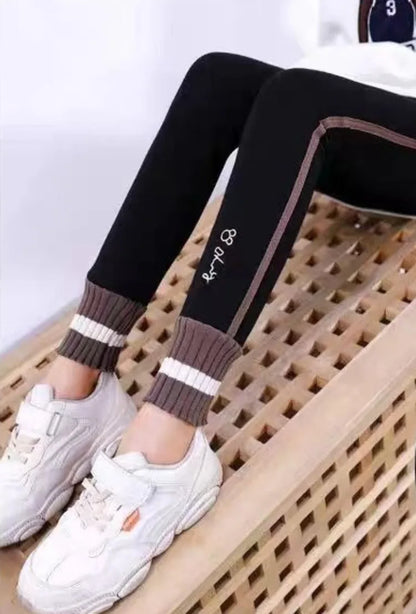 Kids' Thermal Fleece-Lined Thickened Leggings