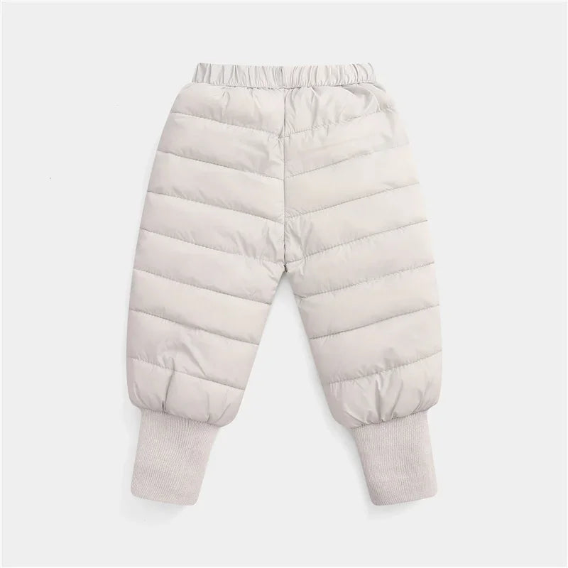 Down Pants Boys Girls Thick Warm Trousers