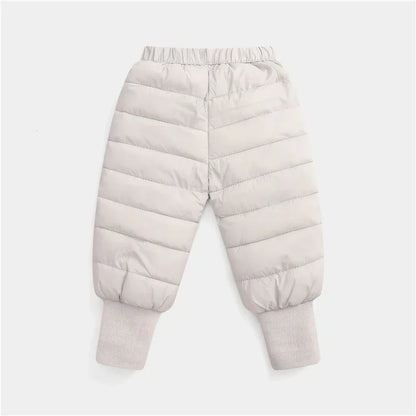 Down Pants Boys Girls Thick Warm Trousers