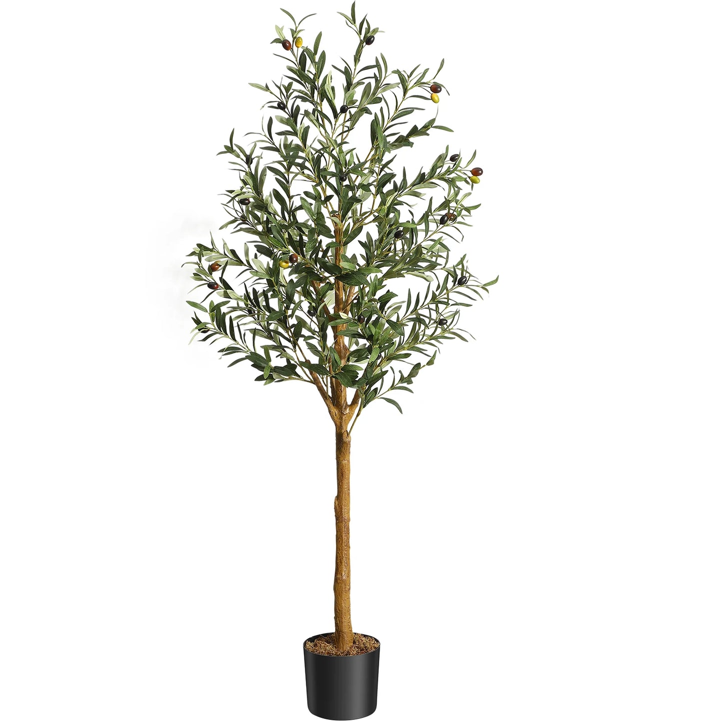1Pc/2Pcs Artificial Olive Tree Fake Plastic Plants
