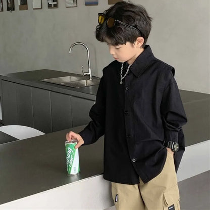 Boys Long Sleeved Stylish Casual Top Fashionable