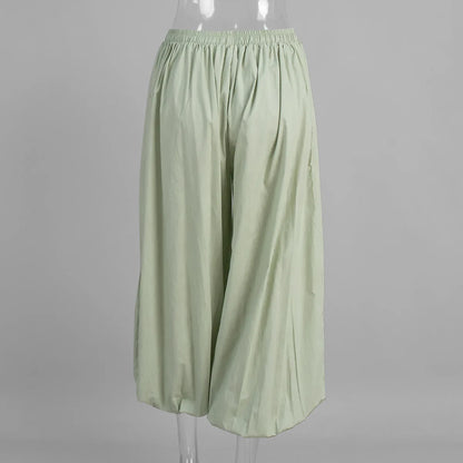 Women Casual High Waist Long Pants