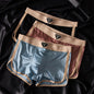 3PCS Luxury Silk Satin-like Men's  Breathable Underwear