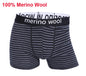 Mens Merino Boxer Briefs Soft Breathable Sports