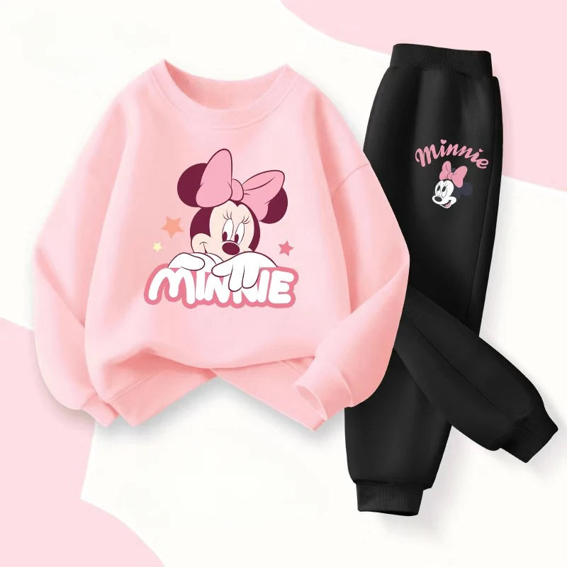 2 Pcs DISNEY Pullover Girls Sets Minnie Print