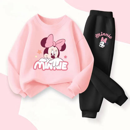 2 Pcs DISNEY Pullover Girls Sets Minnie Print