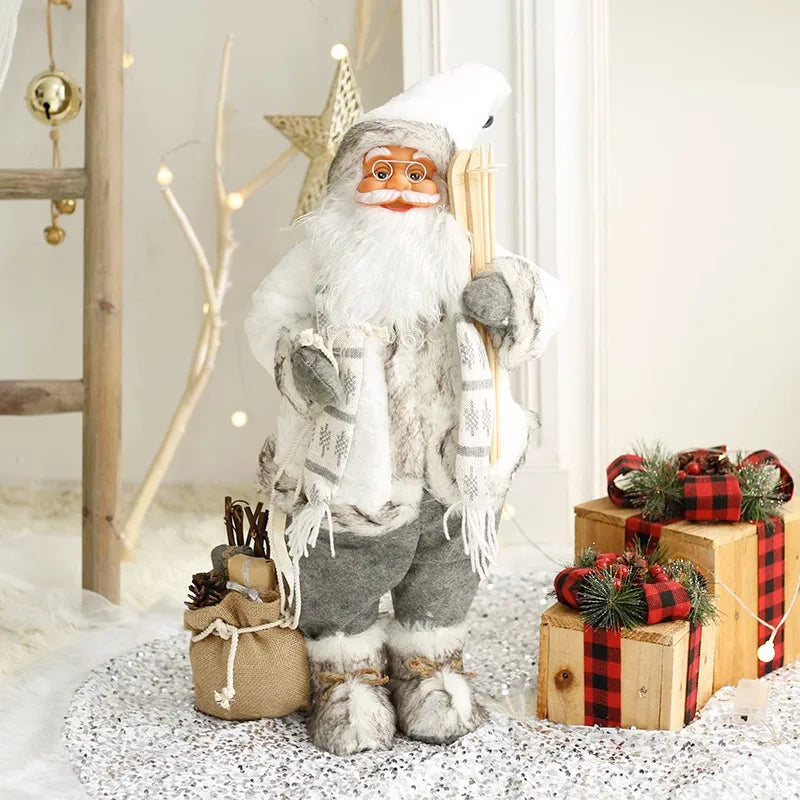 Large Standing Santa Figurine Doll Home Decoration