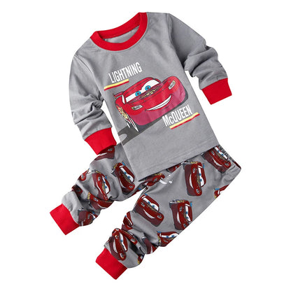 2 Pcs Boys 95 Cars McQueen Cartoon Sleepwear