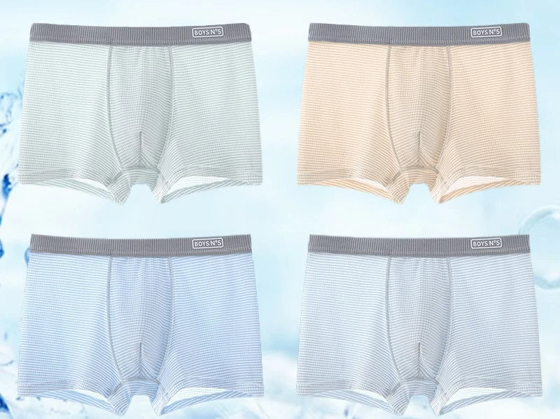 4PCS Teen Boys Mesh Breathable Underwear