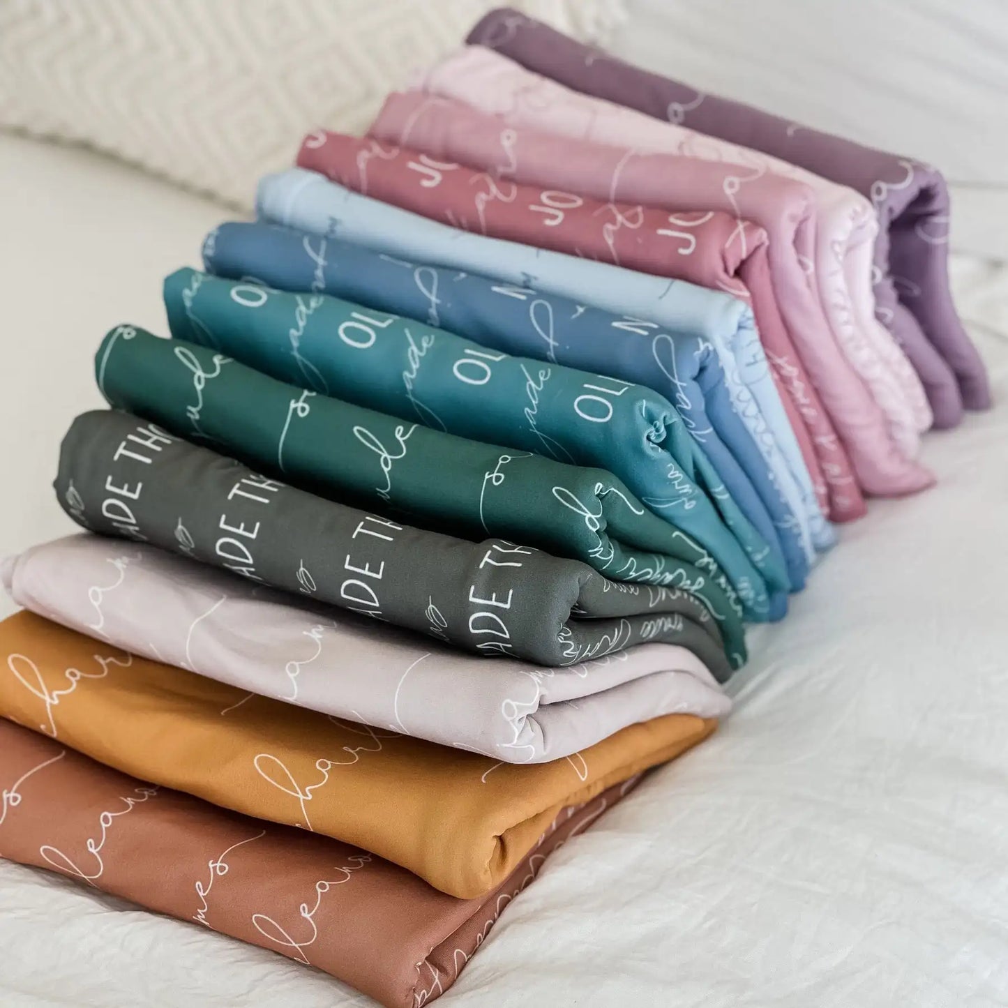 Personalized Color Blanket Baby Name Swaddle Fleece
