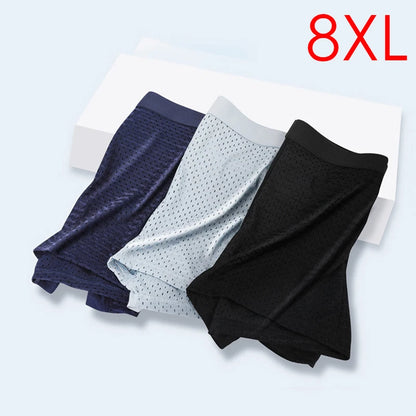 4pcs Mesh Bamboo Fiber Men's Boxerr XXXXL Large Size