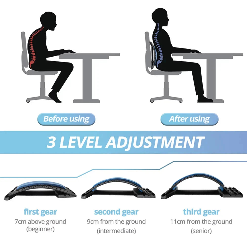 Magnetic Back Massage Muscle Relax Stretcher Therapy