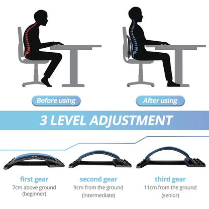 Magnetic Back Massage Muscle Relax Stretcher Therapy