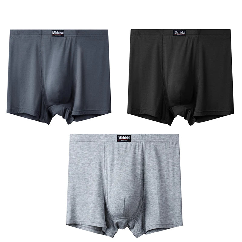 3pcs Oversize Men Plus Size Boxer Underwear
