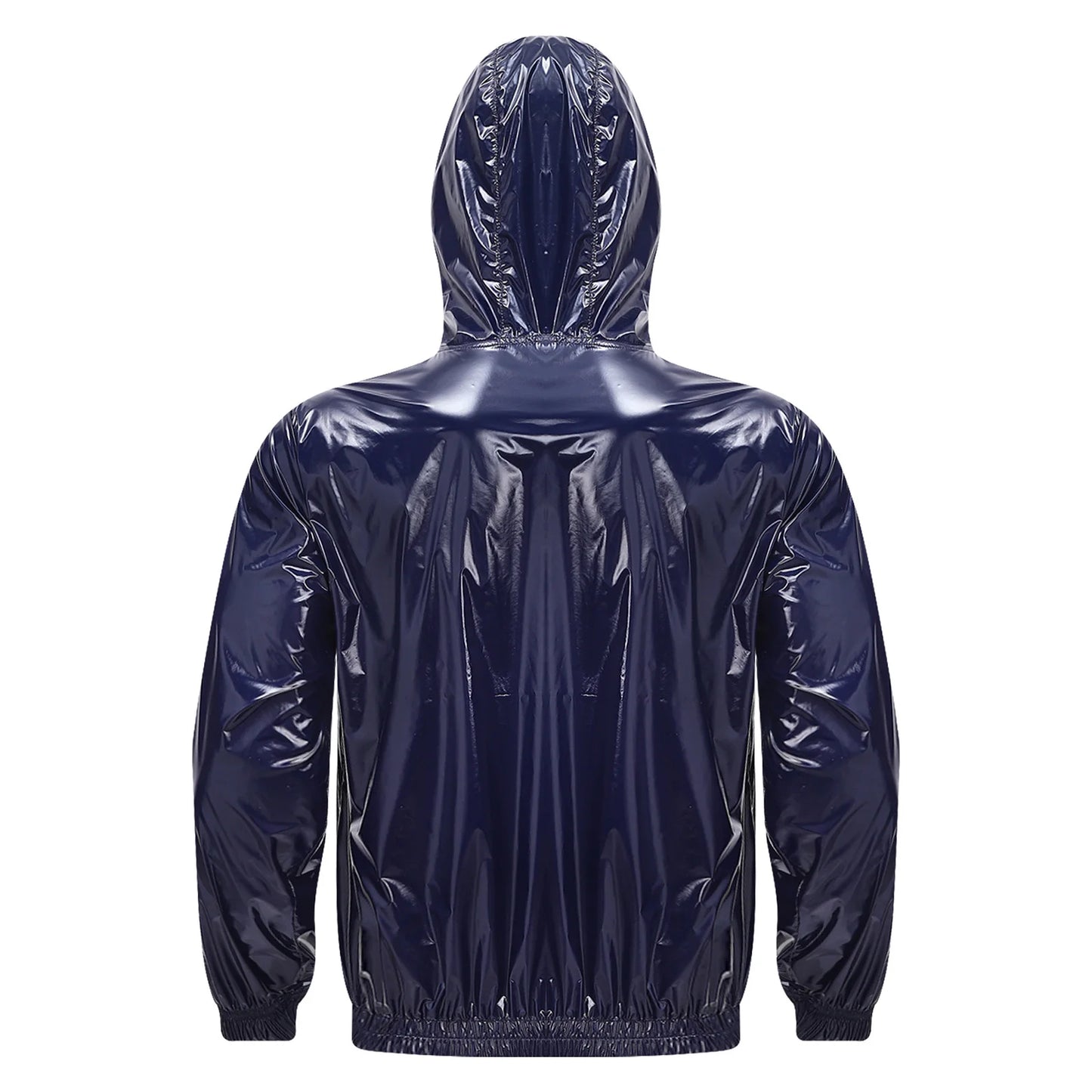 Mens Waterproof Hooded Breathable Raincoat
