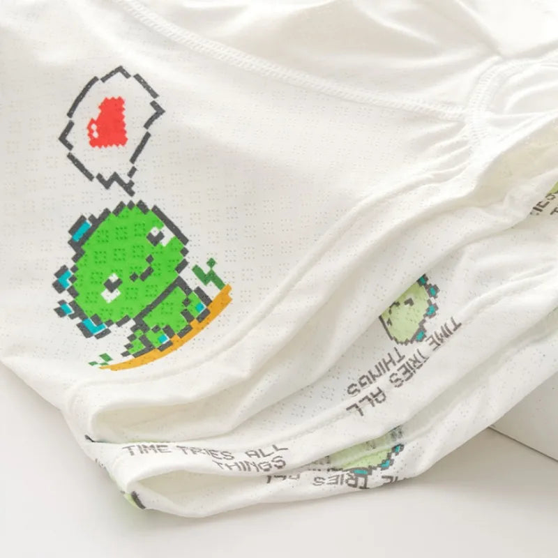 4PCS Mesh Breathable Comfort Boys  Antibacterial Underwear