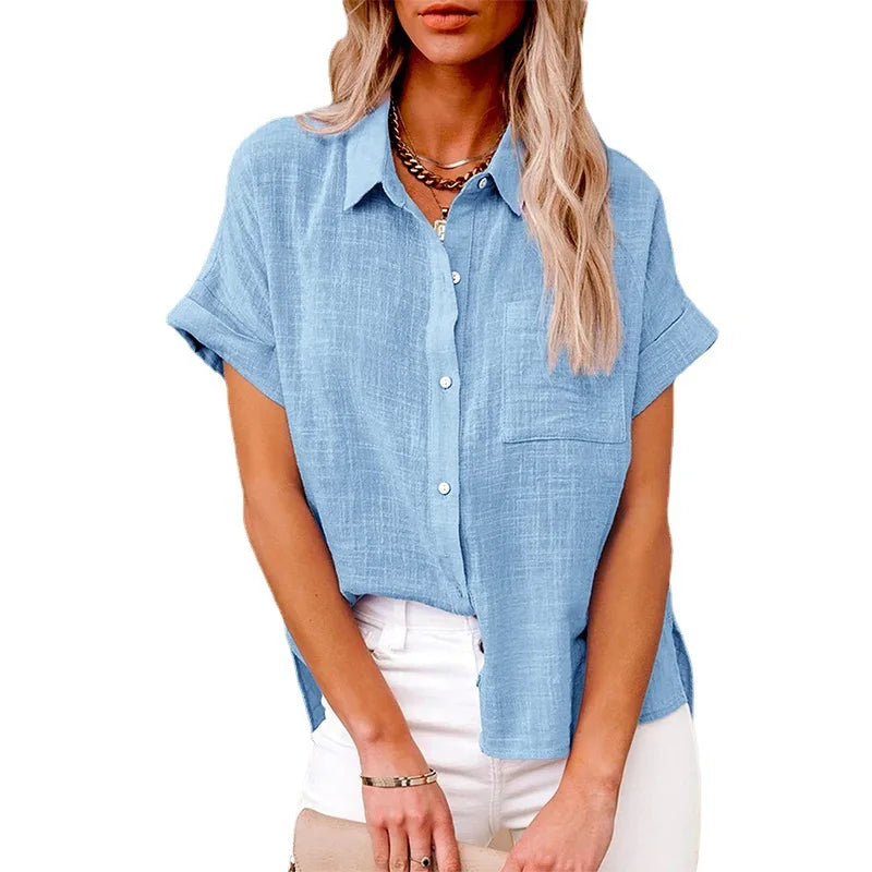 Woman Loose Casual Camisas Mujer Blouse