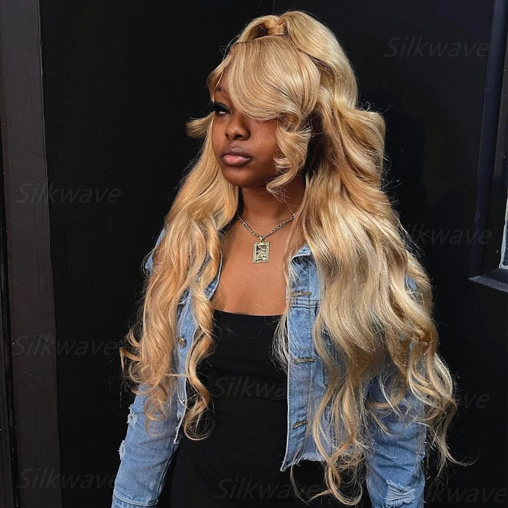 Honey Blonde Body Wave Lace Frontal Wig