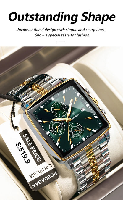 POEDAGAR Top Luxury Male Wristwatch Waterproof
