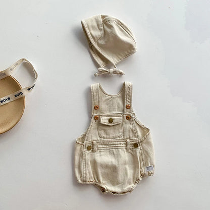 Infant Baby Girls Embroider Sleeveless Rompers