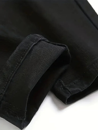 Men's Slim-Fit Ripped Jeans Comfortable & Versatile