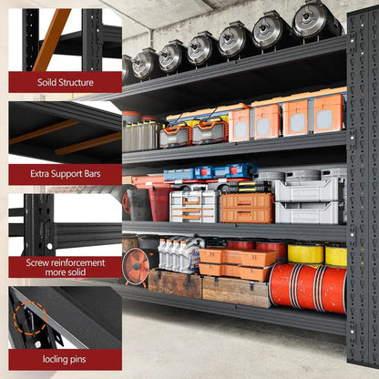 Storage Shelves, Heavy Duty Metal Adjustable Shelving