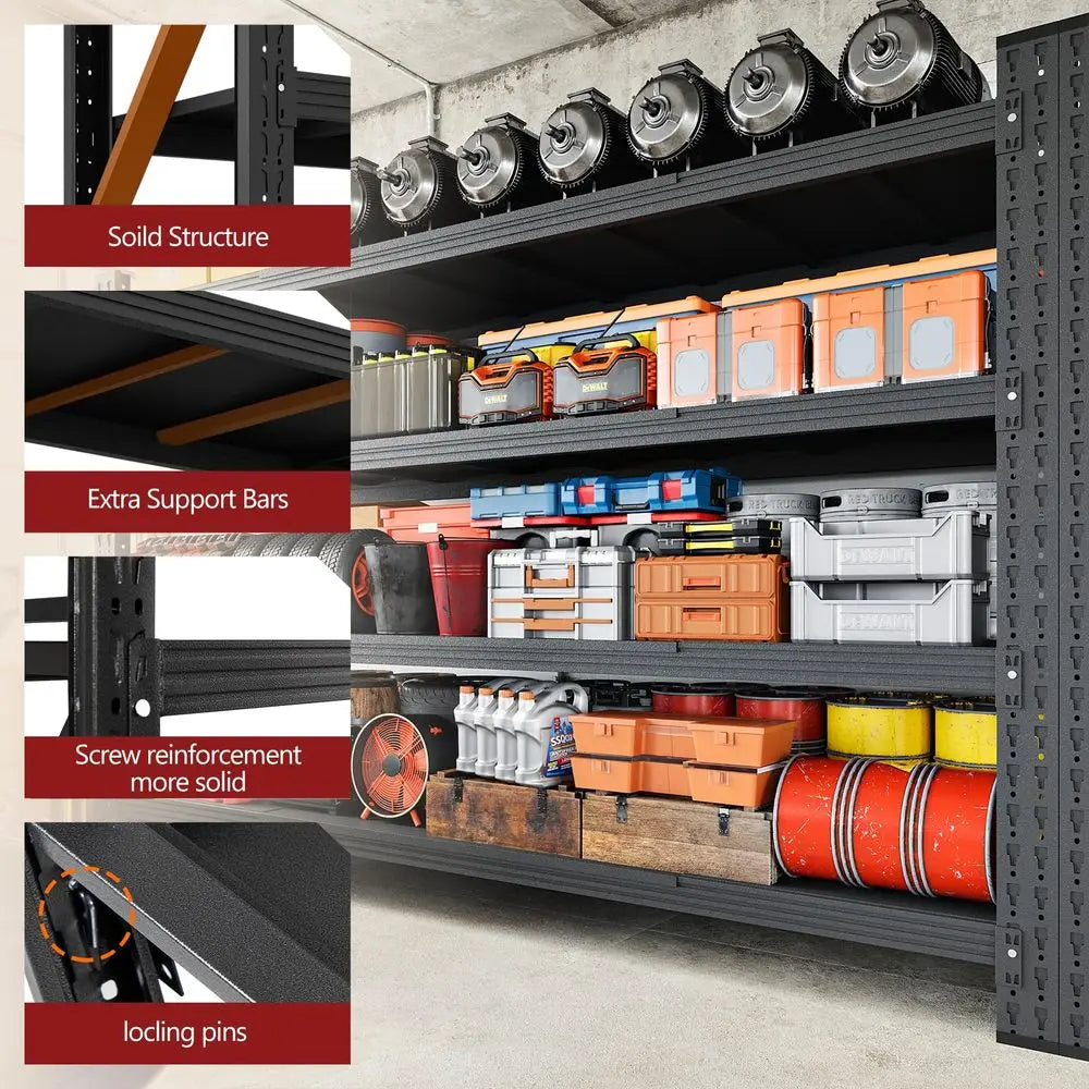 Storage Shelves, Heavy Duty Metal Adjustable Shelving