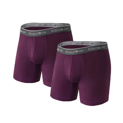 2 Pack Men's Ball Pouch Support Boxer Briefs