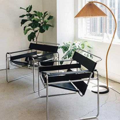 Single Chair Network Red Bauhaus Saddle Leather